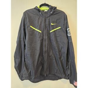 NIKE Men's United States Olympic Team Black Windbreaker Size Large.